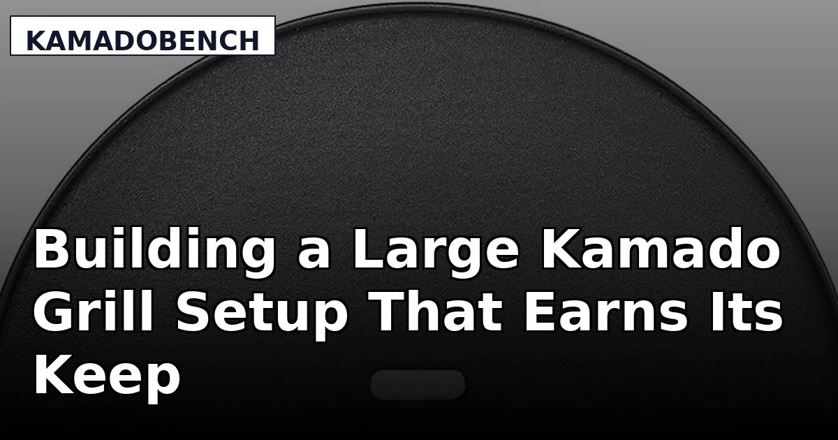 Building a Large Kamado Grill Setup That Earns Its Keep