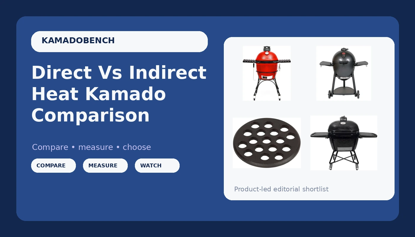 Direct Vs Indirect Heat Kamado Comparison - KamadoBench review with measurements and honest opinion