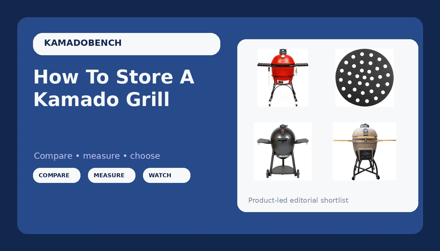 How To Store A Kamado Grill - KamadoBench review with measurements and honest opinion