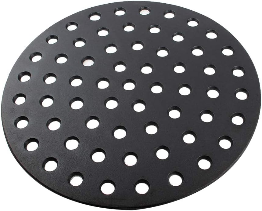 Dracarys Round cast Iron fire Grate,BBQ high Heat Charcoal Plate for XLarge Big Green Egg fire Grate Bottom Grate Grill Parts Charcoal Grate Replacement Parts XLarge Big Green Egg Accessories-17inch